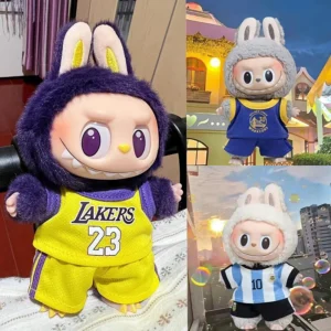 Sale Only Selling Clothes 17cm First Second Generation Labubu Basketball Clothes Cute
