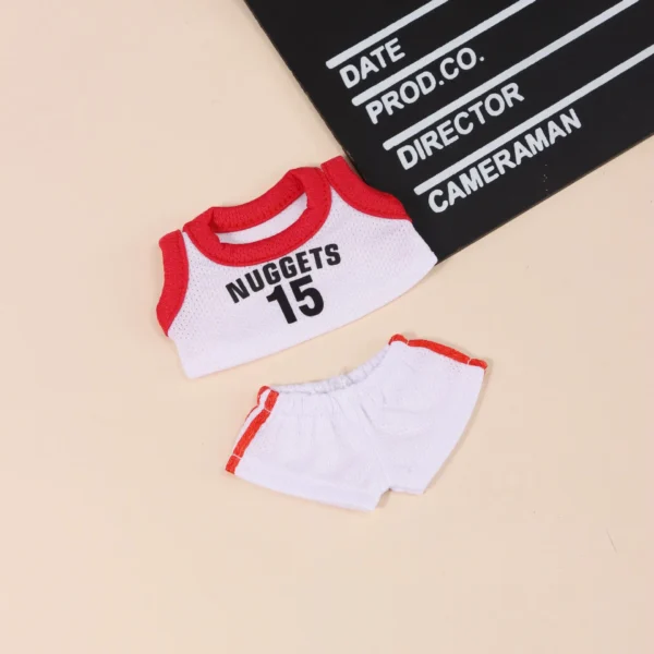 ⁦Sale Only Selling Clothes 17cm First Second Generation Labubu Basketball Clothes Cute⁩ - الصورة ⁦4⁩