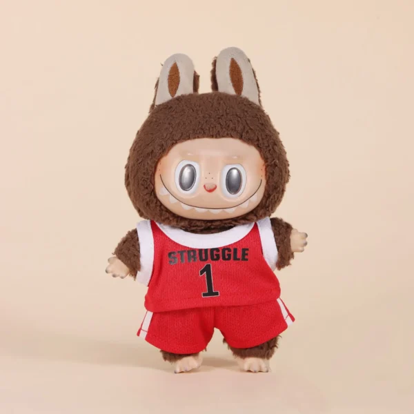 ⁦Sale Only Selling Clothes 17cm First Second Generation Labubu Basketball Clothes Cute⁩ - الصورة ⁦7⁩