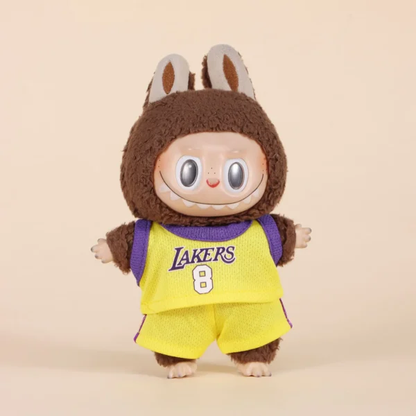 ⁦Sale Only Selling Clothes 17cm First Second Generation Labubu Basketball Clothes Cute⁩ - الصورة ⁦2⁩